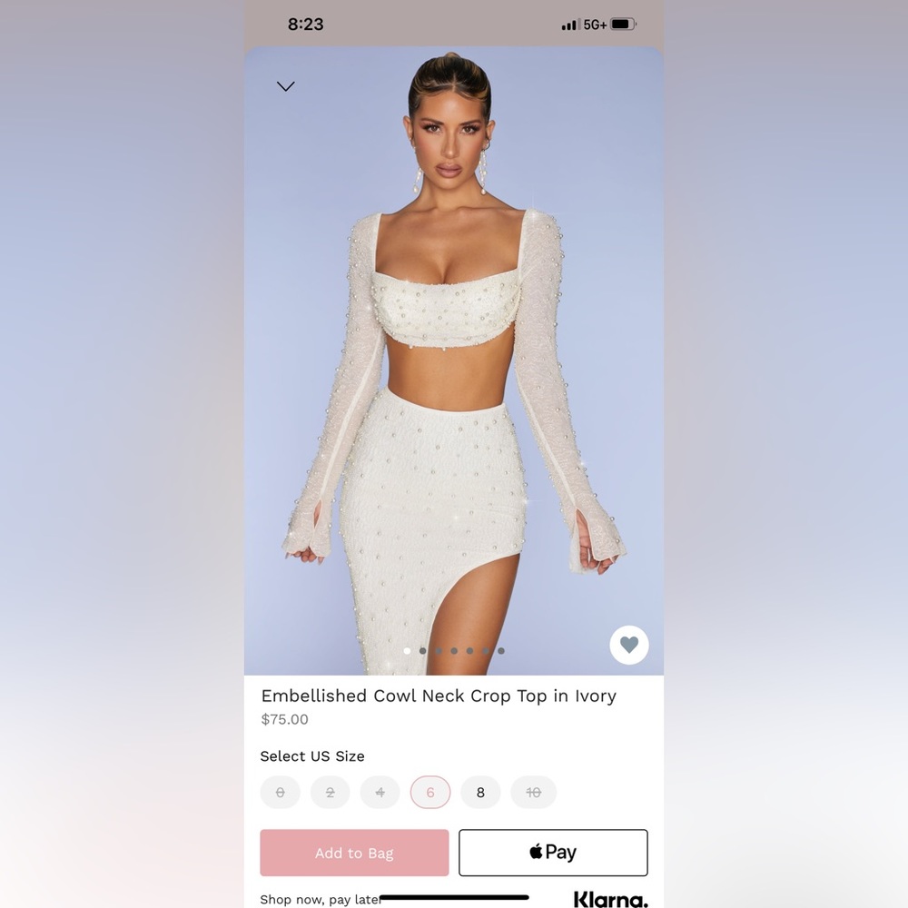 Oh Polly- Embellished Ivory Set